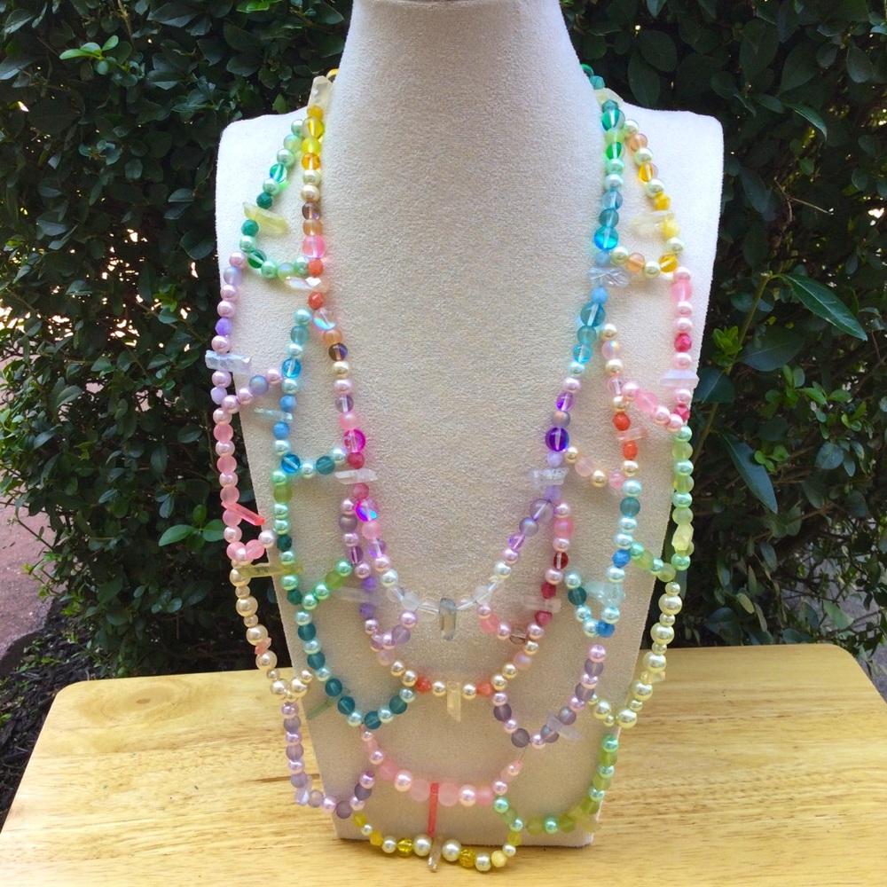 Celestial Aura Crystal Point Necklace